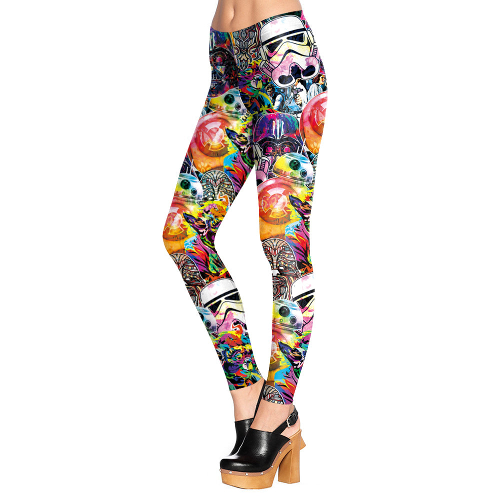 May The Force Mash Up Leggings